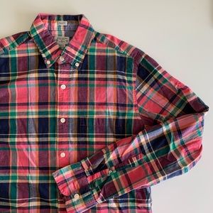 J. Crew | Red plaid button down
